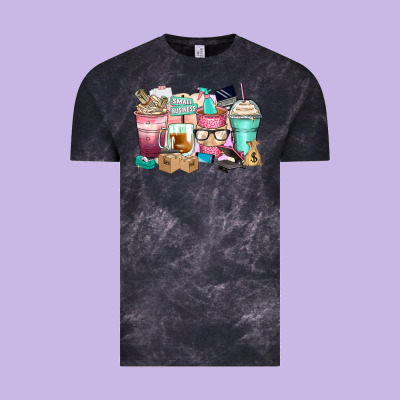 Small Business Coffee Cups Vintage Tee Designed By Zillion Design Studio