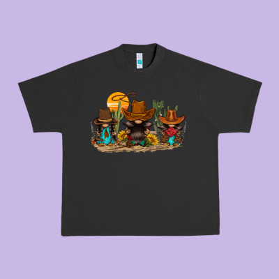 Western Gnomies Urban Heavy Tee Designed By Fadigitalartstudio