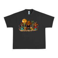 Pigment Black western gnomies Urban Heavy Tee - FaDigitalArtStudio