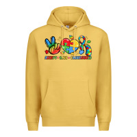 Antique Gold accept love understand Premium Hoodie - LillyAllenDesigns