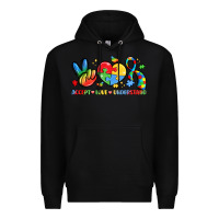 Black accept love understand Premium Hoodie - LillyAllenDesigns