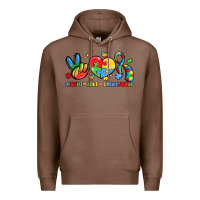 Chestnut accept love understand Premium Hoodie - LillyAllenDesigns