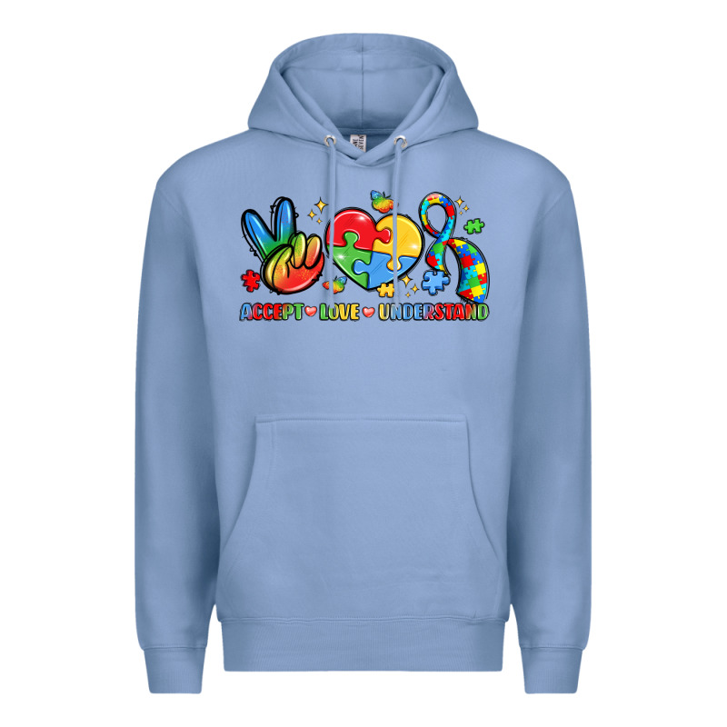 Accept Love Understand Premium Hoodie by LillyAllenDesigns | Teevron