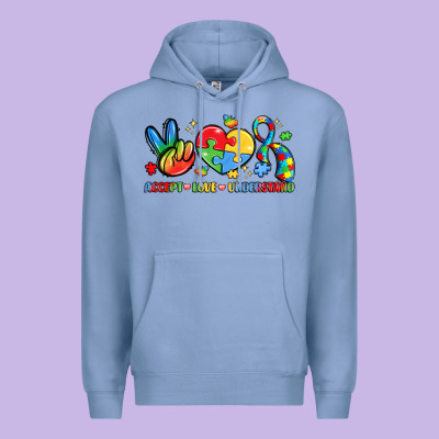 Accept Love Understand Premium Hoodie Designed By Lillyallendesigns