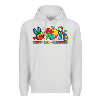Dove Grey accept love understand Premium Hoodie - LillyAllenDesigns