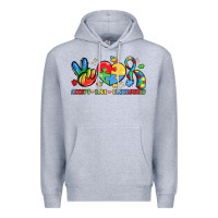 Heather Grey accept love understand Premium Hoodie - LillyAllenDesigns