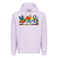 Lilac accept love understand Premium Hoodie - LillyAllenDesigns