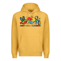 Mustard accept love understand Premium Hoodie - LillyAllenDesigns
