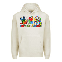 Oatmeal Heather accept love understand Premium Hoodie - LillyAllenDesigns