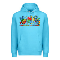 Ocean Blue accept love understand Premium Hoodie - LillyAllenDesigns
