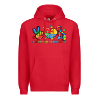 Red accept love understand Premium Hoodie - LillyAllenDesigns