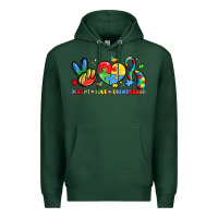 Sports Green accept love understand Premium Hoodie - LillyAllenDesigns