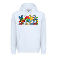 White accept love understand Premium Hoodie - LillyAllenDesigns