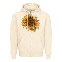 Sandshell sunflower Zipper Hoodie - AdoDesignShop