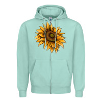 Seafoam sunflower Zipper Hoodie - AdoDesignShop