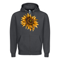 Smoke sunflower Zipper Hoodie - AdoDesignShop