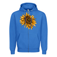 True Royal sunflower Zipper Hoodie - AdoDesignShop