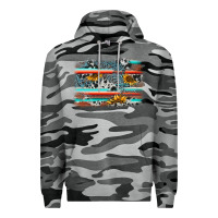 Slate Camo serape cowhide sunflower background Premium Hoodie - AdoDesignShop