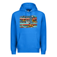 True Royal serape cowhide sunflower background Premium Hoodie - AdoDesignShop