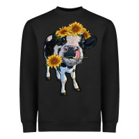 Black heifer cow Heavyweight Sweatshirt - RanaPortraitStore