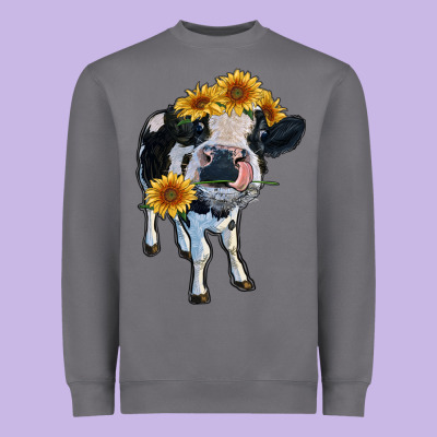 Heifer Cow Heavyweight Sweatshirt Designed By Ranaportraitstore
