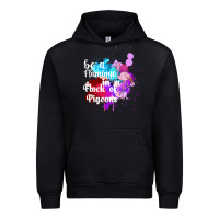 Black Be a Flamingo in a Flock of Pigeons Urban Hoodie - Bettercallsaul