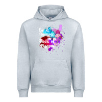 Heather Grey Be a Flamingo in a Flock of Pigeons Urban Hoodie - Bettercallsaul