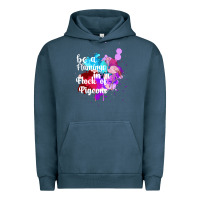 Pigment Midnight Navy Be a Flamingo in a Flock of Pigeons Urban Hoodie - Bettercallsaul