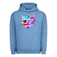 Pigment Pebble Blue Be a Flamingo in a Flock of Pigeons Urban Hoodie - Bettercallsaul
