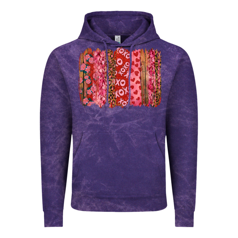 Valentine's Day Xoxo Brushstroke Vintage Hoodie by RanaPortraitStore | Teevron