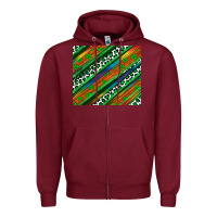 Burgundy st patricks day leopard rainbow Zipper Hoodie - Artiststas