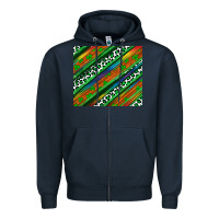 Navy st patricks day leopard rainbow Zipper Hoodie - Artiststas