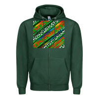 Sports Green st patricks day leopard rainbow Zipper Hoodie - Artiststas