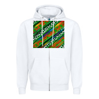 White st patricks day leopard rainbow Zipper Hoodie - Artiststas