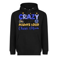 Black crazy proud always loud cheer mom Heavyweight Hoodie - MaliasSmallBusiness