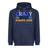 Navy crazy proud always loud cheer mom Heavyweight Hoodie - MaliasSmallBusiness