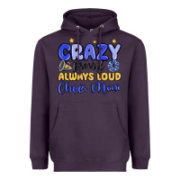 Plum crazy proud always loud cheer mom Heavyweight Hoodie - MaliasSmallBusiness