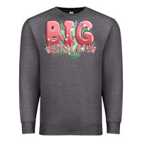 Charcoal Heather big sister Premium Sweatshirt - MaliasSmallBusiness