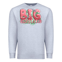 Heather Grey big sister Premium Sweatshirt - MaliasSmallBusiness