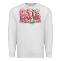 Oatmeal Heather big sister Premium Sweatshirt - MaliasSmallBusiness