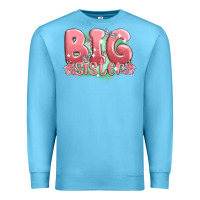 Ocean Blue big sister Premium Sweatshirt - MaliasSmallBusiness