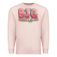 Pale Pink big sister Premium Sweatshirt - MaliasSmallBusiness