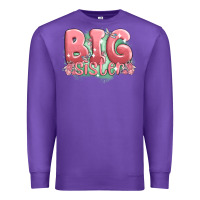 Purple big sister Premium Sweatshirt - MaliasSmallBusiness