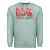 Seafoam big sister Premium Sweatshirt - MaliasSmallBusiness