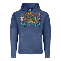 Vintage Denim just a small town teacher Vintage Hoodie - texasbilliewilder