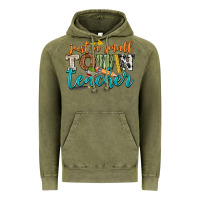 Vintage Olive just a small town teacher Vintage Hoodie - texasbilliewilder