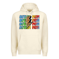 Sandshell autism mom lightning bolt Premium Hoodie - LillyAllenDesigns