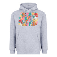 Heather Grey stay trippy little hippie Heavyweight Hoodie - MaliasSmallBusiness
