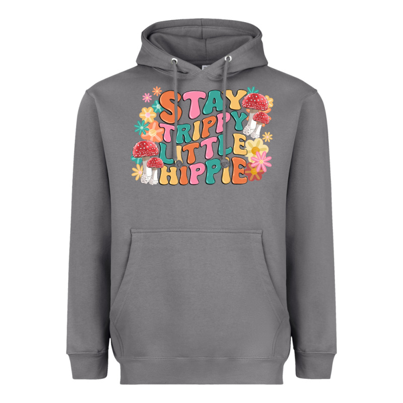Stay Trippy Little Hippie Heavyweight Hoodie by MaliasSmallBusiness | Teevron
