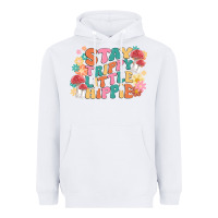 White stay trippy little hippie Heavyweight Hoodie - MaliasSmallBusiness